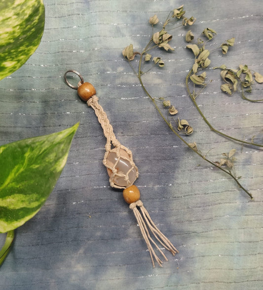 Kukka-akaatti ~laukkukoru, beige